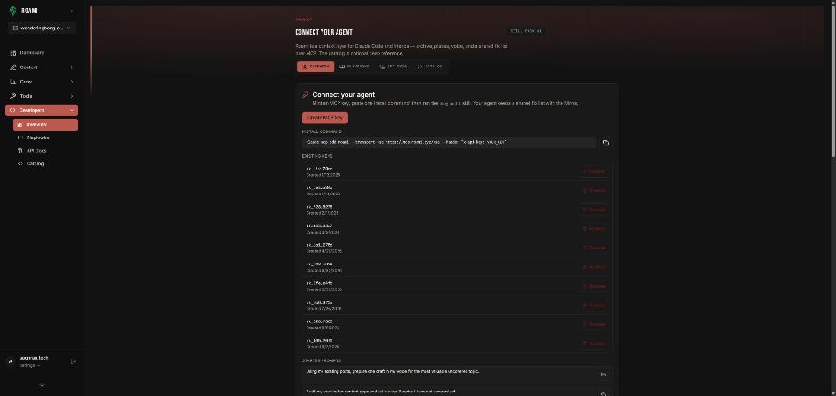 Roami connect-agent screen
